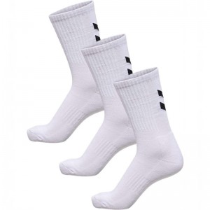 Hummel 3-pack Chevrons Sokken Dames Wit | 615766-891