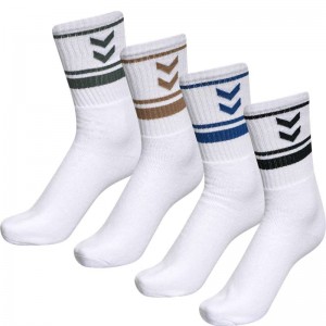Hummel 4 Pack Triple Stripe Crew Jassen Heren Zwart | 344456-571