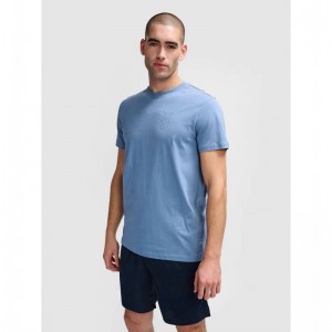 Hummel Active Co S/S T-shirts Heren Blauw | 243869-077