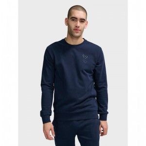 Hummel Active Sweatshirts Heren Donkerblauw | 622923-027