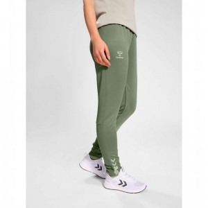 Hummel Active Training Broek Dames Groen | 375418-796