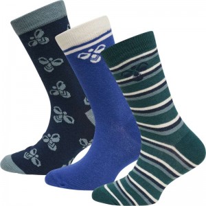Hummel Alfie 3-pack Sokken Kinderen Groen | 373586-348