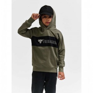 Hummel Atlas Hoodie Kinderen Olijfgroen | 915206-693