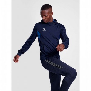 Hummel Authentic Pl Hoodie Heren Donkerblauw | 326887-843