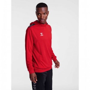 Hummel Authentic Pl Hoodie Heren Rood | 869820-786