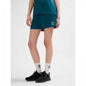 Hummel Authentic Pl Korte Broek Dames Blauw | 732306-946