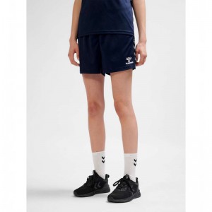 Hummel Authentic Pl Korte Broek Dames Donkerblauw | 522948-647