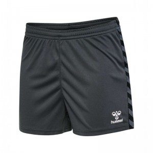 Hummel Authentic Pl Korte Broek Dames Zwart | 285293-671