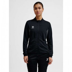 Hummel Authentic Pl Zip Jassen Dames Zwart | 684794-387