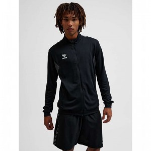 Hummel Authentic Pl Zip Jassen Heren Zwart | 145554-402