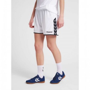 Hummel Authentic Poly Korte Broek Dames Wit | 951692-573