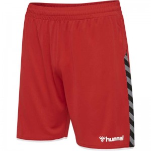 Hummel Authentic Poly Korte Broek Kinderen Rood | 580957-273