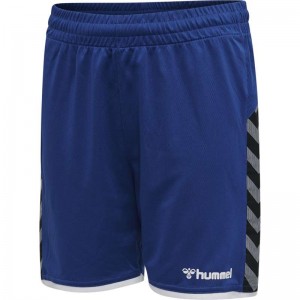 Hummel Authentic Poly Korte Broek Kinderen Blauw | 219769-691