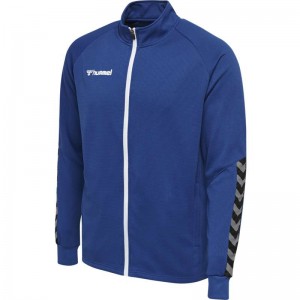Hummel Authentic Poly Zip Jassen Heren Blauw | 220883-423