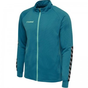 Hummel Authentic Poly Zip Jassen Heren Blauw | 485061-196