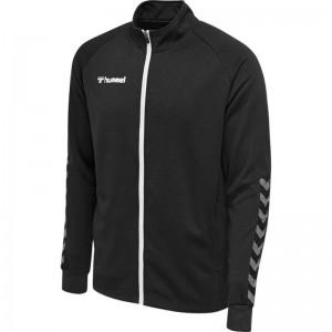 Hummel Authentic Poly Zip Jassen Heren Zwart | 883711-087
