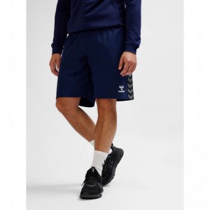 Hummel Authentic Woven Korte Broek Heren Donkerblauw | 075868-723