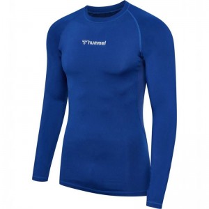 Hummel Bl Performance L/S Basislaag Heren Blauw | 297355-047