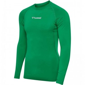 Hummel Bl Performance L/S Basislaag Heren Groen | 486391-061