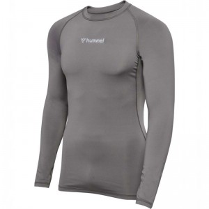Hummel Bl Performance L/S Basislaag Heren Grijs | 586363-531