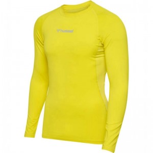 Hummel Bl Performance L/S Basislaag Heren Geel | 356084-035