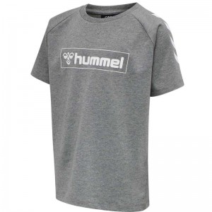 Hummel Box S/S T-shirts Kinderen Grijs | 472609-338