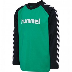 Hummel Boys L/S Jassen Kinderen Groen | 486511-898