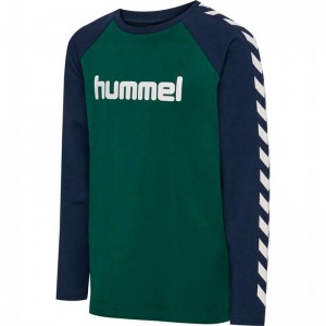 Hummel Boys L/S T-shirts Kinderen Groen | 878079-345