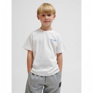 Hummel Casper S/S T-shirts Kinderen Wit | 585931-302
