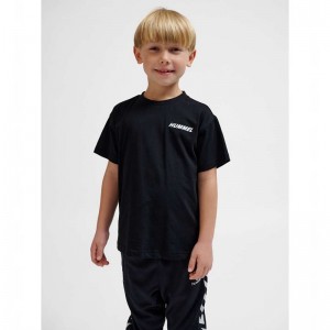 Hummel Casper S/S T-shirts Kinderen Zwart | 463097-205