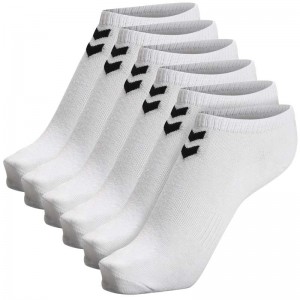 Hummel Chevron 6-pack Ankles Sokken Heren Wit | 344739-003
