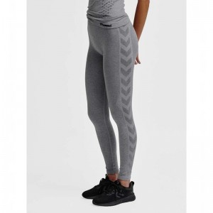 Hummel Ci Seamless Mid Waist Hardloopbroek Dames Grijs | 238248-675