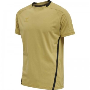 Hummel Cima Xk S/S T-shirts Heren Geel | 314469-585
