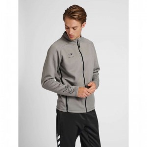 Hummel Cima Xk Zip T-shirts Heren Grijs | 049344-171