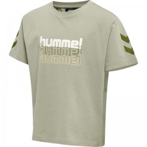 Hummel Cloud Loose S/S T-shirts Kinderen Grijs | 521161-218
