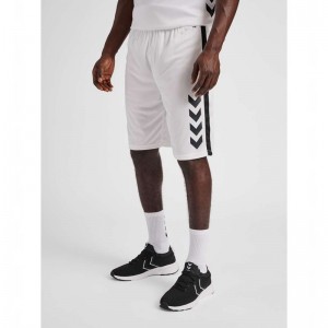 Hummel Core Xk Basket Broek Heren Wit | 104223-141