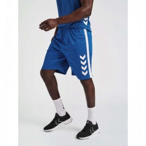 Hummel Core Xk Basket Korte Broek Heren Blauw | 361927-947