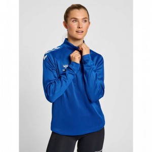 Hummel Core Xk Half Zip Sweat Sweatshirts Dames Blauw | 462081-108