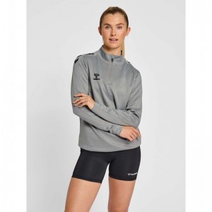 Hummel Core Xk Half Zip Sweat Sweatshirts Dames Grijs | 826150-777