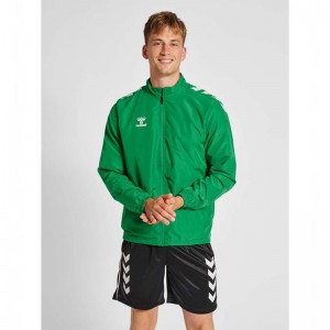 Hummel Core Xk Micro Zip Jassen Heren Groen | 054090-899