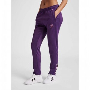 Hummel Core Xk Poly Broek Dames Paars | 850120-447