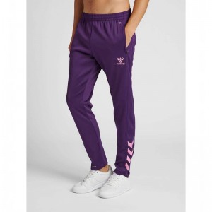 Hummel Core Xk Poly Broek Heren Paars | 215818-378