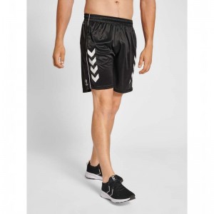 Hummel Core Xk Poly Coach Korte Broek Heren Zwart | 058239-319