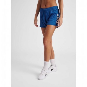 Hummel Core Xk Poly Korte Broek Dames Blauw | 425576-097