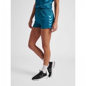 Hummel Core Xk Poly Korte Broek Dames Turquoise | 809741-481