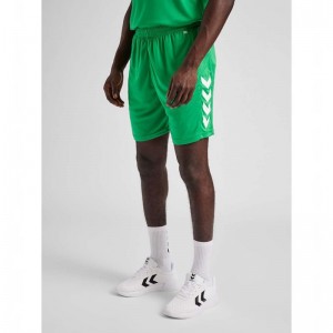 Hummel Core Xk Poly Korte Broek Heren Groen | 677671-114
