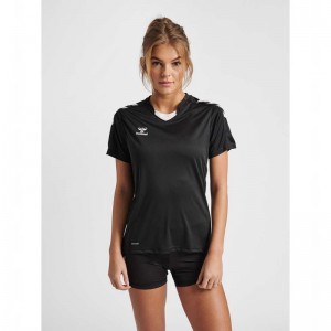Hummel Core Xk Poly S/S Jersey Dames Zwart | 365253-172