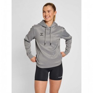 Hummel Core Xk Poly Sweat Hoodie Dames Grijs | 723704-063