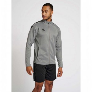 Hummel Core Xk Poly Zip Sweat Sweatshirts Heren Grijs | 680850-400