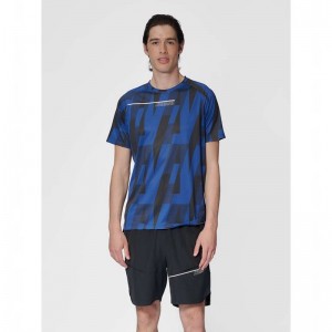 Hummel Court Aop Light Weight T-shirts Heren Blauw | 567874-965